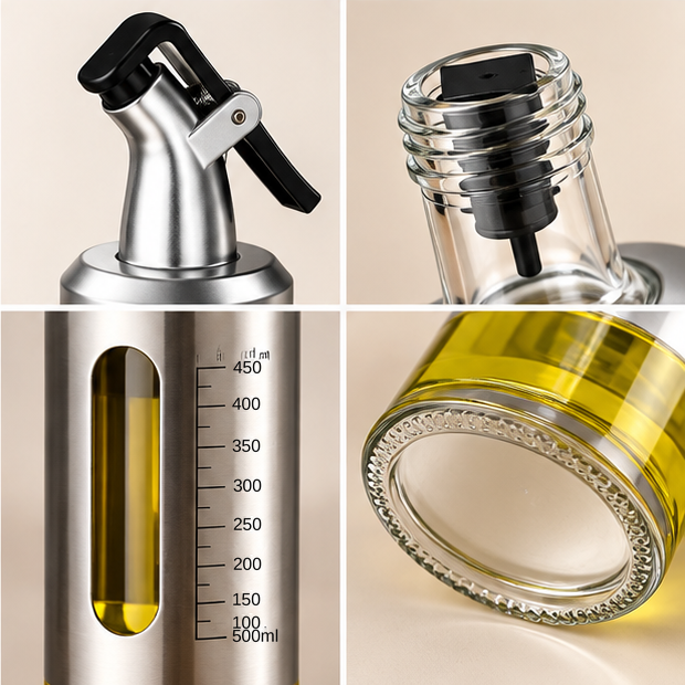 Aceitero De Vidrio De 500 ml
