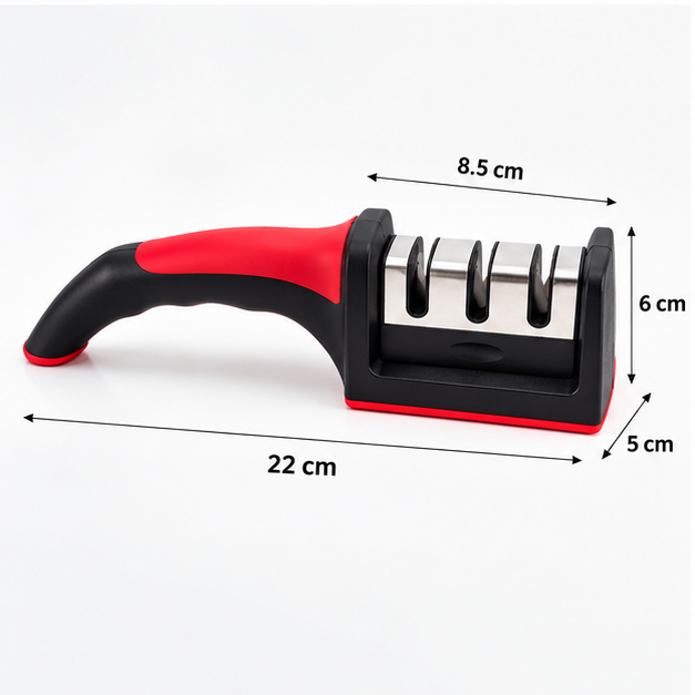 Afilador De Cuchillos y Tijeras Profesional Con Base Antideslizante