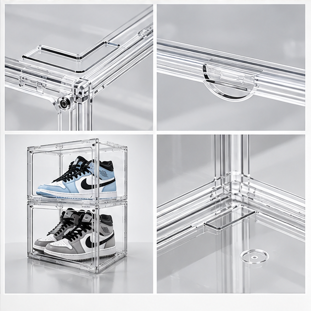 Caja Organizadora Con Tapa Lateral Magnética - Modelo L