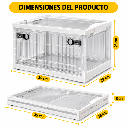 Caja Organizadora Multifuncional Plegable Con Ruedas