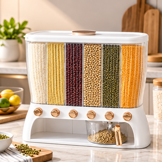 Contenedor De Arroz y Cereales Elegante De 15 Kilos